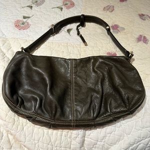 Liz Claiborne olive green leather purse